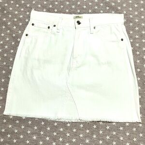 J Crew Jean Skirt Women’s 27 White Denim Worn Once